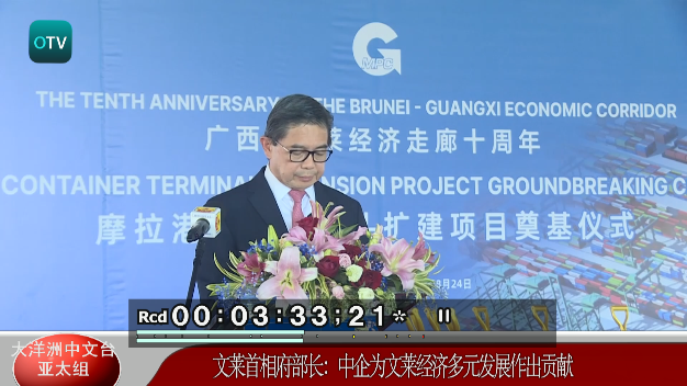 大洋洲中文台：文莱首相府部长：中企为文莱经济多元发展作出贡献